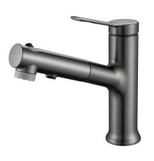 Смеситель для раковины многофункциональный Raffine F281T, оружейная сталь