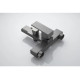 Смеситель для ванны Knotlor KN-22/GM, вороненая сталь
