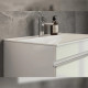 Тумба с раковиной подвесная Velvex Pulsus tp.PUL.PUL.70.1Y белый глянец, 70 см