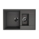 Кухонная мойка Ulgran Quartz Prima 780 1,5K-09, мокрый асфальт