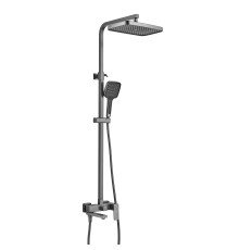 Душевая система Rose R2836T, оружейная сталь