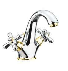 Смеситель для раковины Fiore MARGOT SKY (SWAROVSKI®) 01CO0623, хром/золото