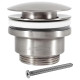 Донный клапан для раковины Hansberge H107NK, никель