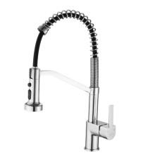 Смеситель для кухни с гибким изливом и режимом душ Haiba HB73826, хром