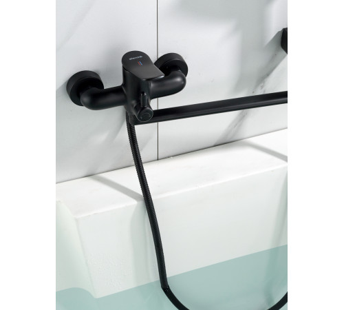 Смеситель для ванны Shevanik S4722H, черный