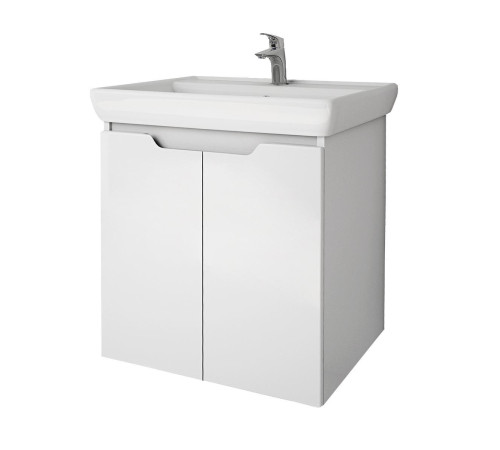 Тумба с раковиной подвесная Dreja Q Plus (D) 70 см, белый