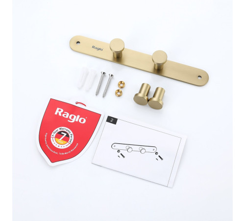 Крючок для ванной комнаты Raglo R300.054.03, золотой сатин