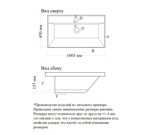 Раковина Madera Classica rkCla.100-81, белый