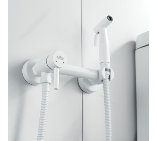 Гигиенический душ со смесителем Raffine F207C, белый