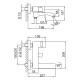 Смеситель для ванны FRAP F3276-6, черный