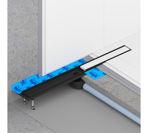 Душевой лоток (двухсторонняя решетка) TIMO Drain System DS230206/03, черный