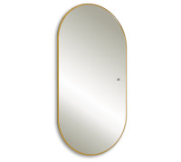 Зеркало Silver Mirrors Вива - Золото/Viva - GOLD 550х1050 2.1 (бесконтактный сенсор, подогрев, гор/верт)