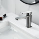 Смеситель для раковины Raffine F0199T, оружейная сталь