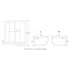 Душевая кабина Timo Premium ILMA Black ILMA902LB, 120x80x222