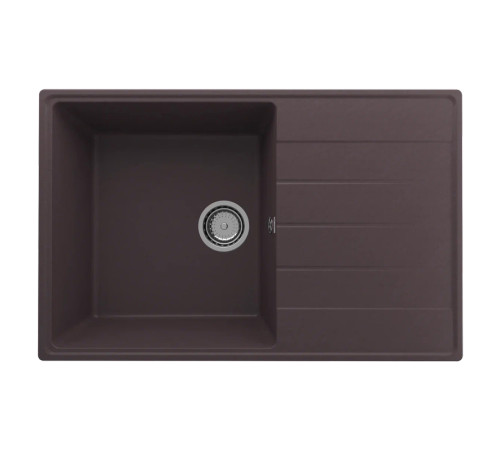 Кухонная мойка Ulgran Quartz Prima 780-06, трюфель