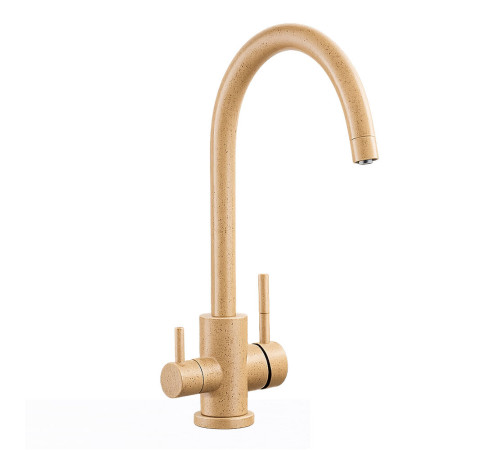 Смеситель для кухни с подключением фильтра FRAP F43899-41, бежевый