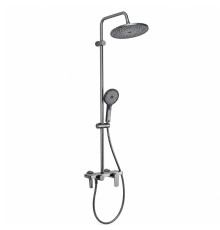 Душевая система FRAP F24201-9, оружейная сталь
