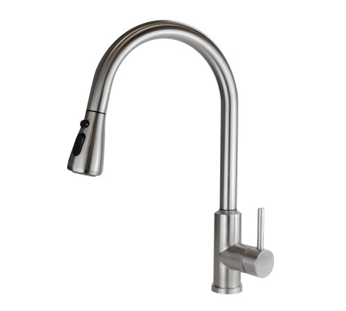 Смеситель для кухни с выдвижным изливом Esko Kitchen TSS 519, сатин