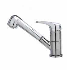 Смеситель для кухни с выдвижным изливом и режимом "душ" BRAVAT F7802933CP-SW, хром