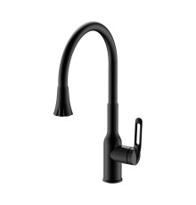 Смеситель для кухни с гибким изливом и режимом душ Haiba HB42830-7, черный