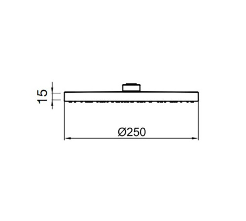 Верхний душ Webert AC1011015PVC, хром