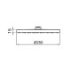 Верхний душ Webert AC1011015PVC, хром