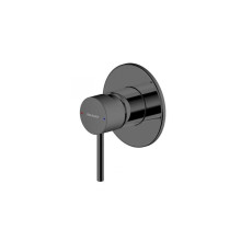 Смеситель для душа встраиваемый на 1 потока Bravat Arc PB86061BW-A1-ENG, черный