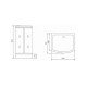 Душевая кабина Timo Standart Silver Fabric T-6615SF, 120x90x220
