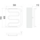 Полотенцесушитель водяной Terminus Фокстрот (1") БШ 60х50