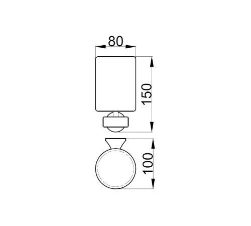Стакан для ванной Webert Opera OA500301010, золото