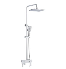 Душевая система Rose R2736F, белый/хром