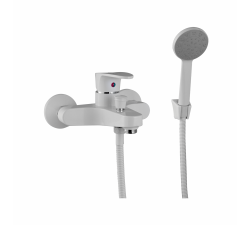 Смеситель для ванны PLstart PL3205-8, белый