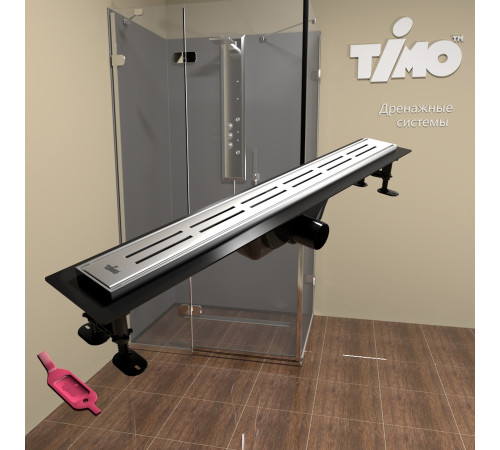 Душевой лоток TIMO Super Plast SP10900-DG10900, сатин