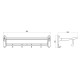 Полка для полотенец Savol S-005099H, черный