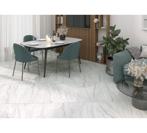 Керамогранит Alma Ceramica GFA57ARC40L Arcadia 57x57 коричневый лаппатированный под мрамор