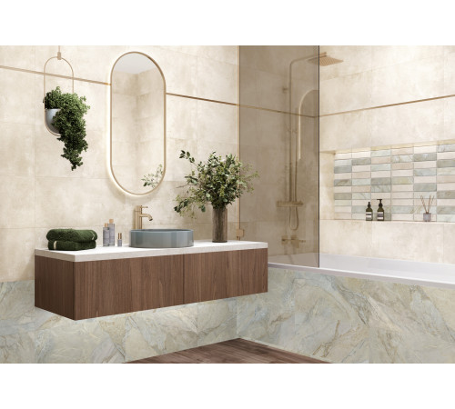 Керамогранит New Trend D60211M Walter Beige 60x60 бежевый матовый / карвинг под бетон