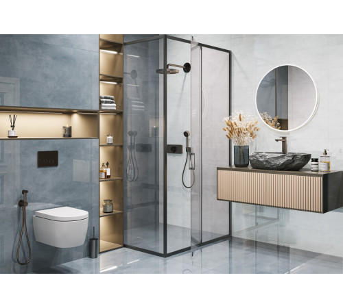 Керамогранит LCM 60120IRN15P Iron Gray 60x120 серый полированный под металл