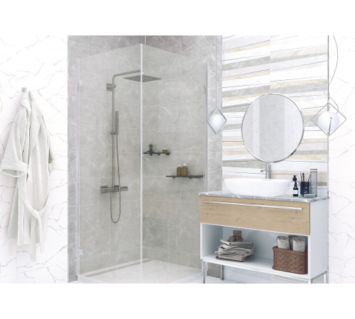 Керамогранит Altacera FT3SES25 Sens Dark 41x41 серый матовый под камень