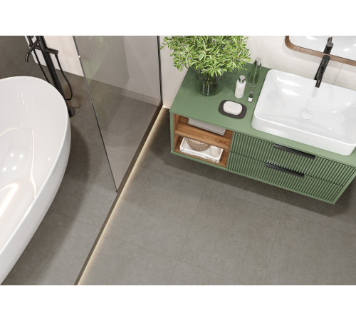 Керамогранит Alma Ceramica GFU6060BND20R Bond 60x60 коричневый темный матовый / противоскользящий под бетон