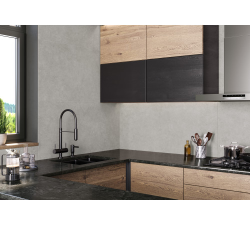 Керамогранит Alma Ceramica GFU6060BND20R Bond 60x60 коричневый темный матовый / противоскользящий под бетон