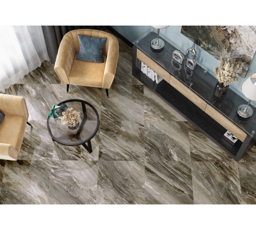 Керамогранит LCM 6060DVN31HG Davinci Gold 60x60 коричневый суперполированный под камень