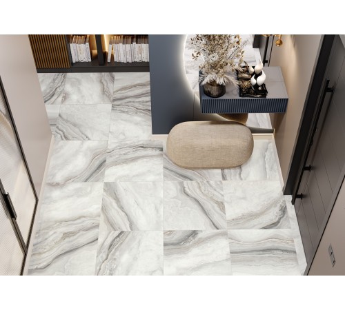 Керамогранит Delacora D120217M Dream 60x120 серый матовый / карвинг под оникс