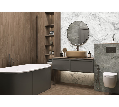 Керамогранит Delacora GP2090DUE21R Dune Marron Sugar 20x90 коричневый рельефный под дерево