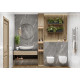 Керамогранит New Trend 60120ESE21P Essential Marron 60x120 бежевый полированный под мрамор