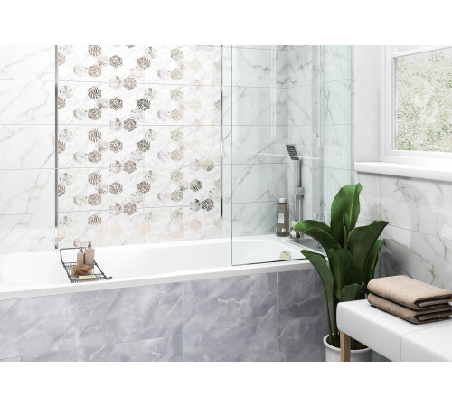 Плитка настенная Grigio TWU09GRG017 249x500x8.5 Глянцевая