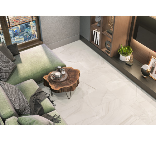 Керамогранит Delacora 60120IPR15 Impression Sugar 60x120 светло-светло-серый лаппатированный под оникс