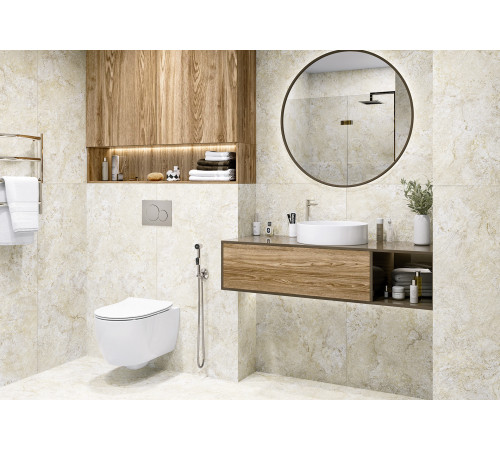 Керамогранит Alma Ceramica GFA114IND04R Indastrio 114x57 бежевый сахарный под камень