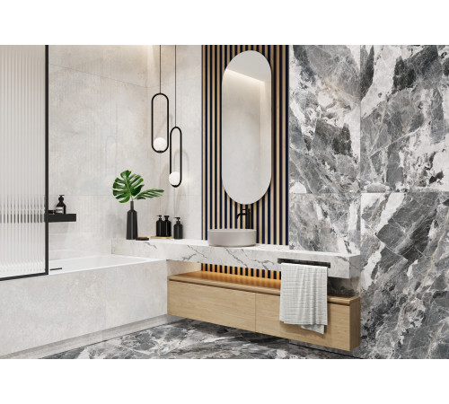 Керамогранит New Trend 60120LAA99P Lavaredo 60x120 серый полированный под камень