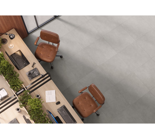 Керамогранит Delacora D120238M Life Cement Graphite 60x120 графит матовый / противоскользящий под цемент