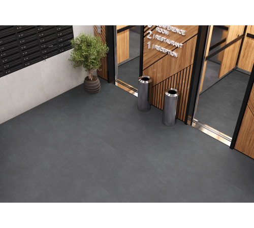 Керамогранит Delacora D120238M Life Cement Graphite 60x120 графит матовый / противоскользящий под цемент